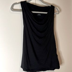 Anthropologie scoop neck black top; new with tags; size small